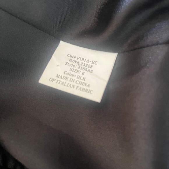 Kristen Blake Wool Coat Women’s Size 6 Black Long Button Front Classic - Picture 5 of 8